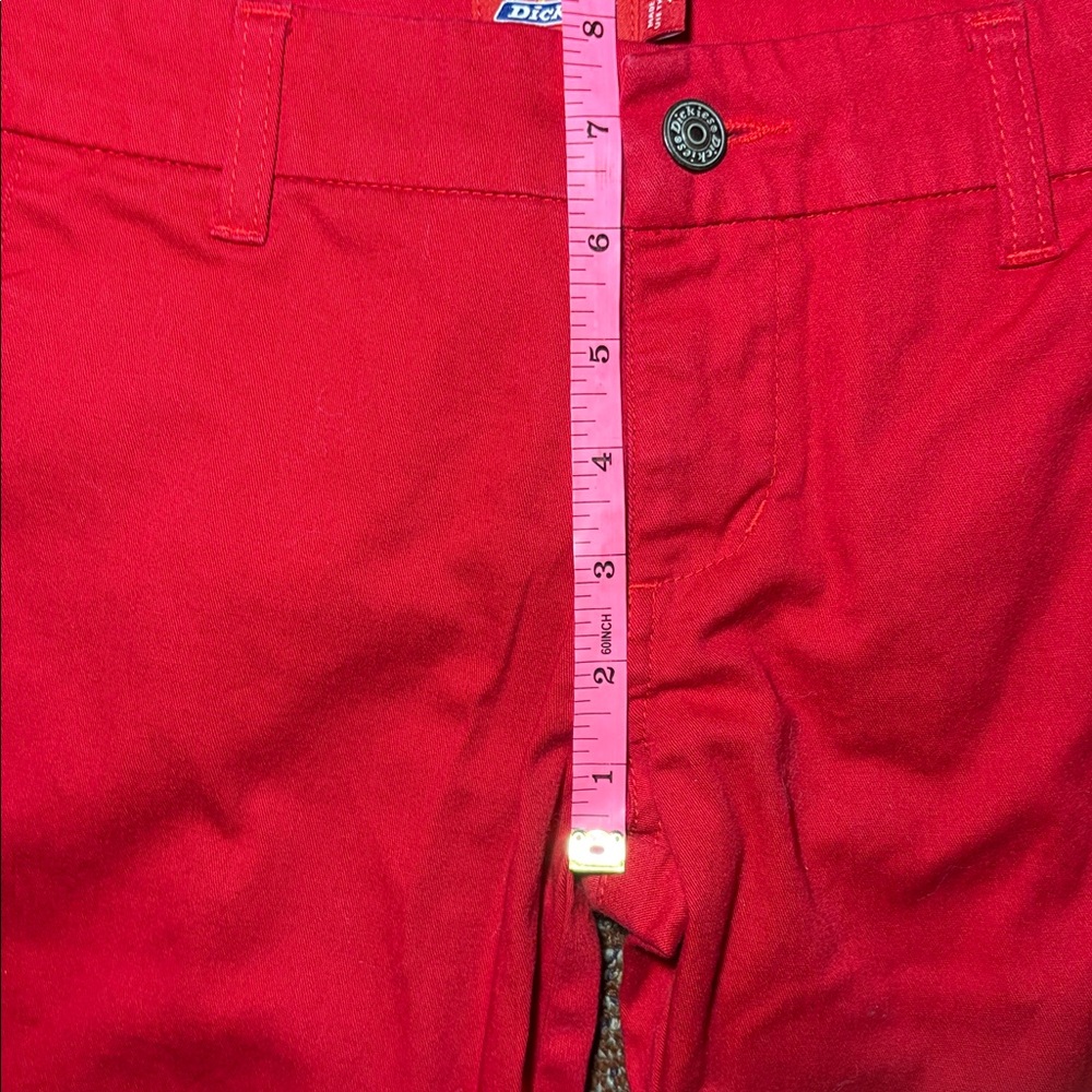 Dickies Red low rise bell bottom pants women’s 1 vibrant flare leg pants - Picture 12 of 13